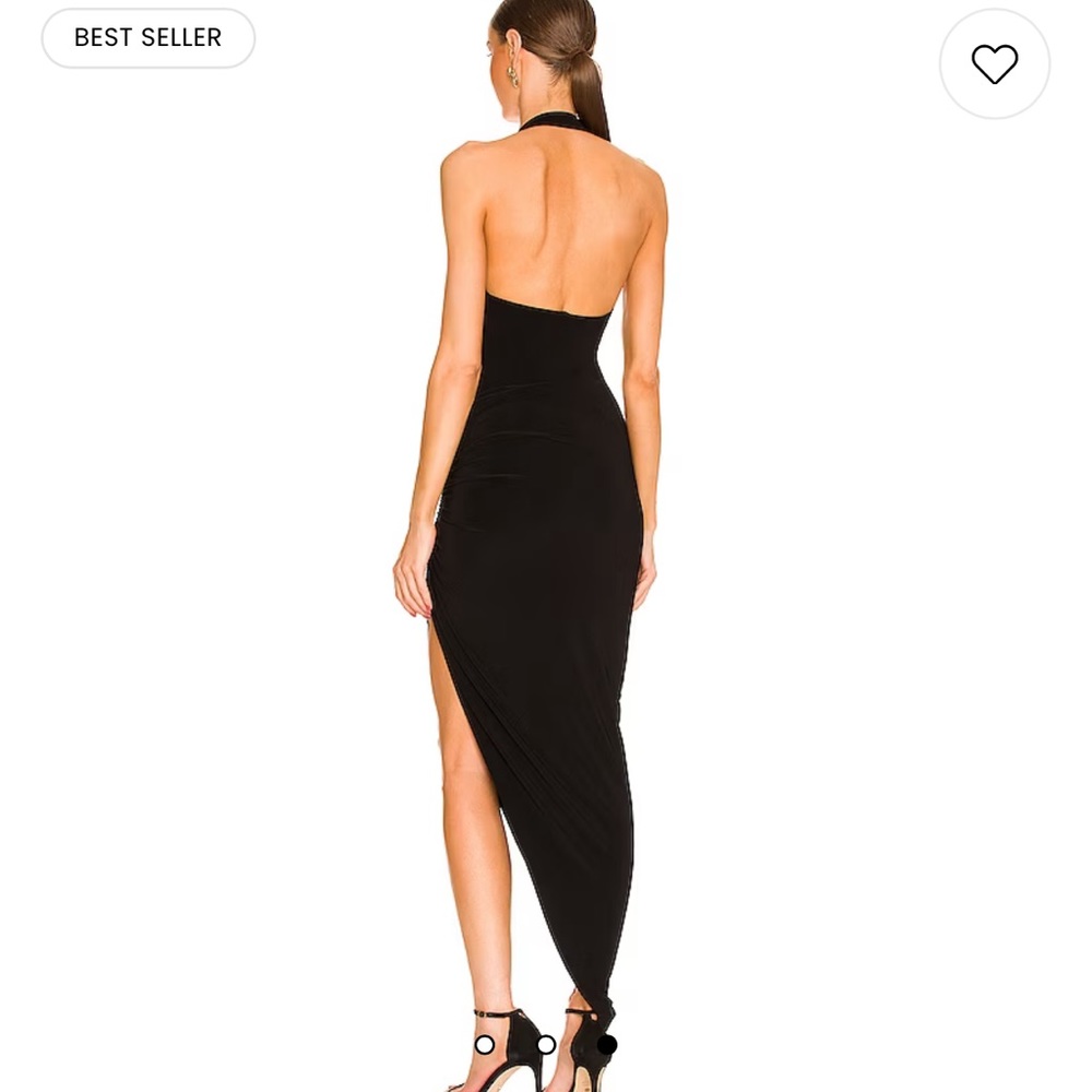 Black midi dress revolve
